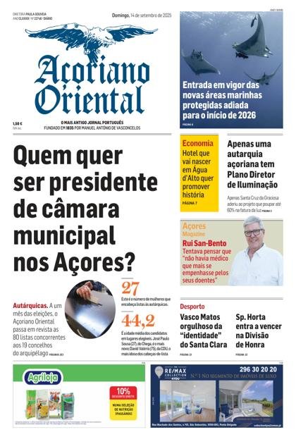 Açoriano Oriental – 14/09/2025