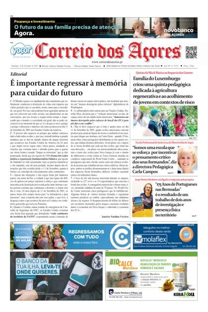 Correio dos Açores – 14/09/2025