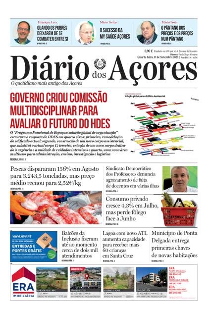Diário dos Açores – 17/09/2025