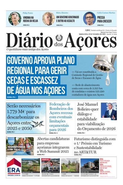 Diário dos Açores – 18/09/2025