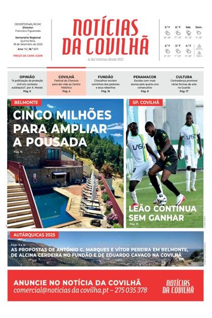 Notícias da Covilhã – 18/09/2025