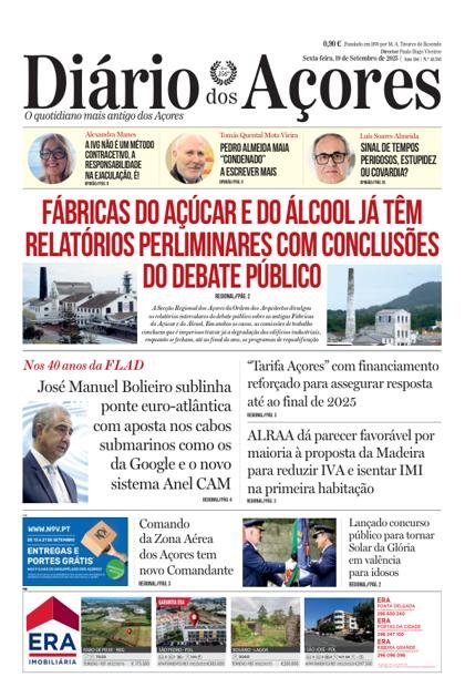 Diário dos Açores – 19/09/2025