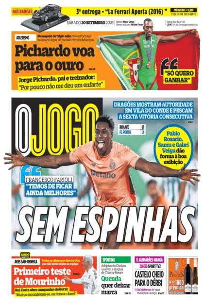 O Jogo – 20/09/2025