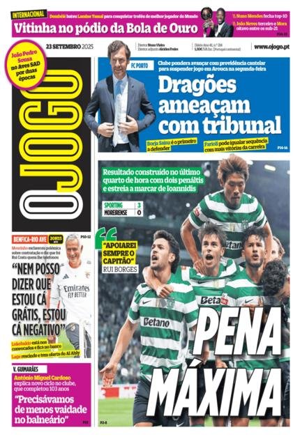 O Jogo – 23/09/2025