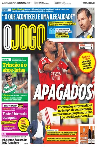 O Jogo – 24/09/2025