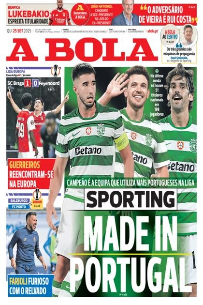 A Bola – 25/09/2025