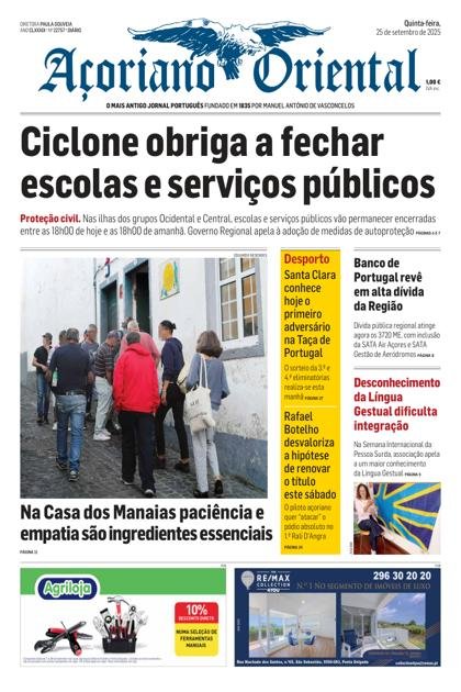 Açoriano Oriental – 25/09/2025