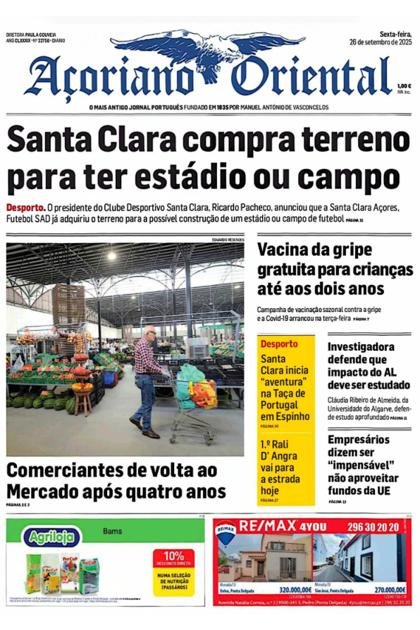 Açoriano Oriental – 26/09/2025
