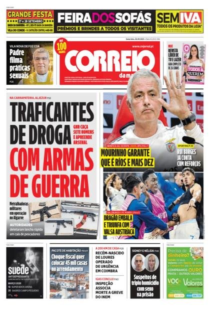Correio da Manhã + Boa Onda – 26/09/2025
