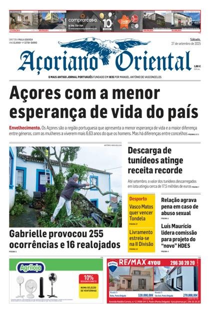 Açoriano Oriental – 27/09/2025