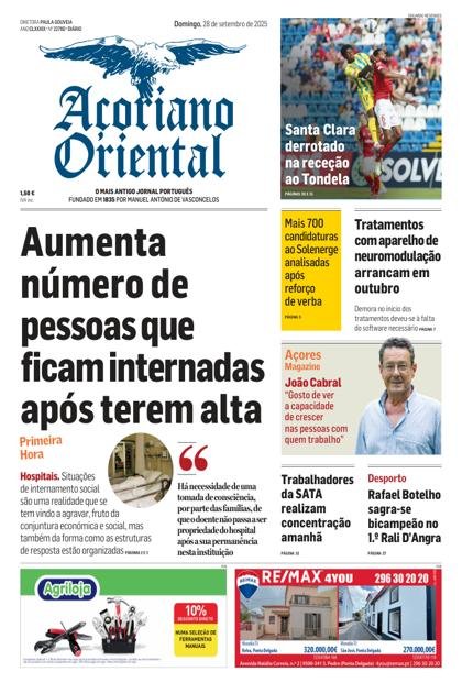 Açoriano Oriental – 28/09/2025