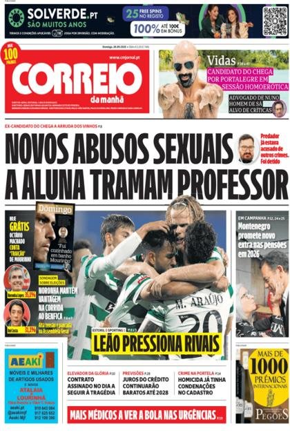 Correio da Manhã – 28/09/2025