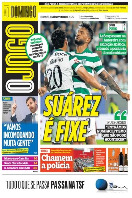 O Jogo – 28/09/2025