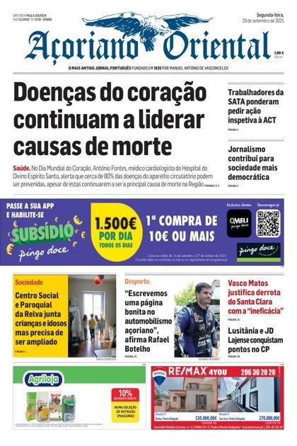 Açoriano Oriental – 29/09/2025