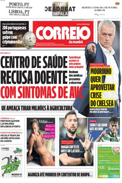 Correio da Manhã – 29/09/2025