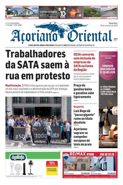 Açoriano Oriental – 30/09/2025