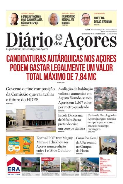 Diário dos Açores – 30/09/2025