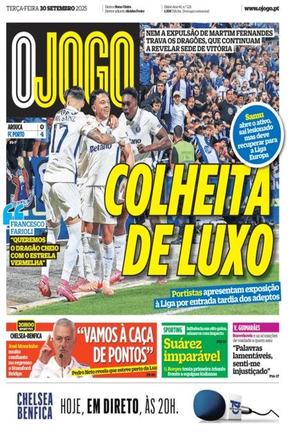 O Jogo – 30/09/2025