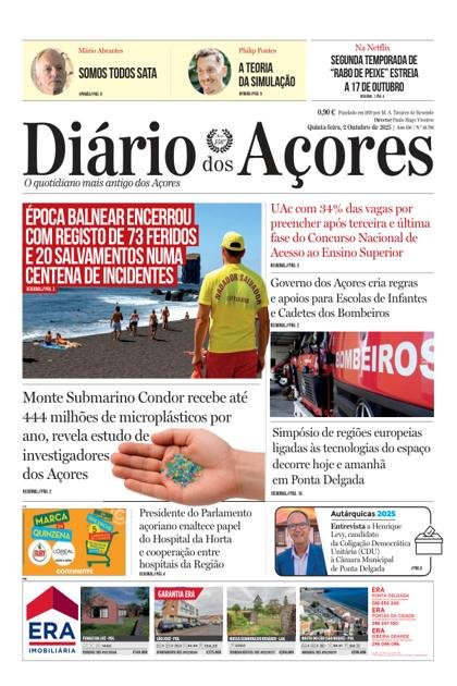 Diário dos Açores – 2/10/2025