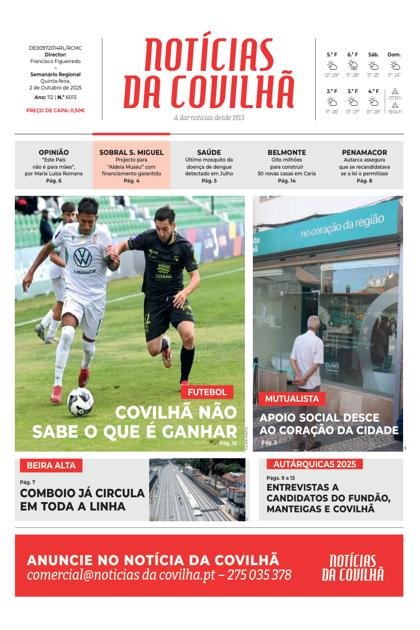 Notícias da Covilhã – 2/10/2025