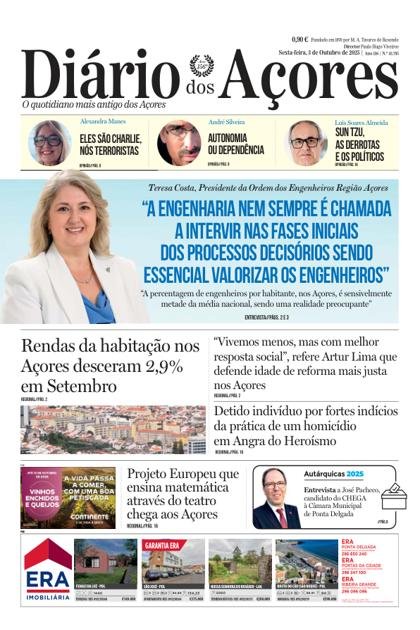 Diário dos Açores – 3/10/2025