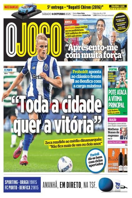 O Jogo – 4/10/2025