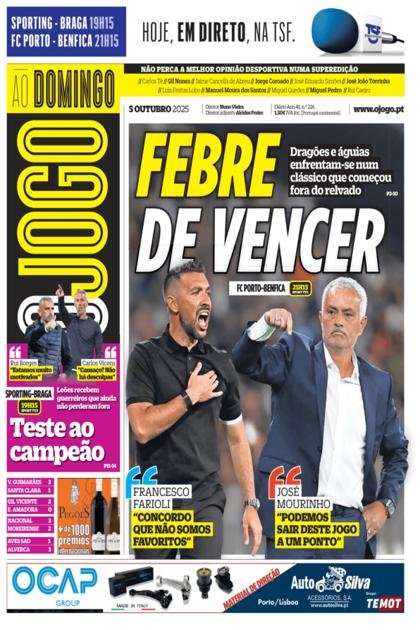 O Jogo – 5/10/2025