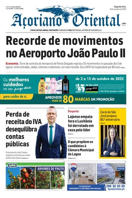 Açoriano Oriental – 6/10/2025