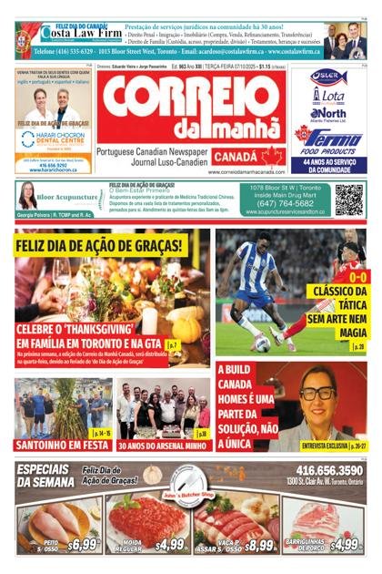 Correio da Manhã Canadá – 7/10/2025