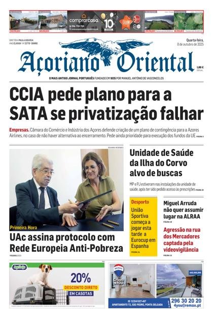 Açoriano Oriental – 8/10/2025