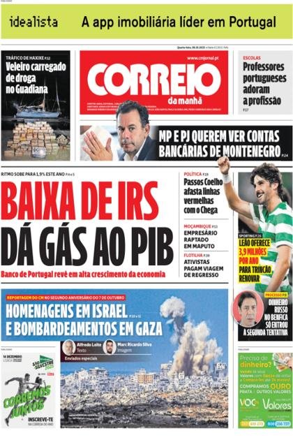 Correio da Manhã – 8/10/2025