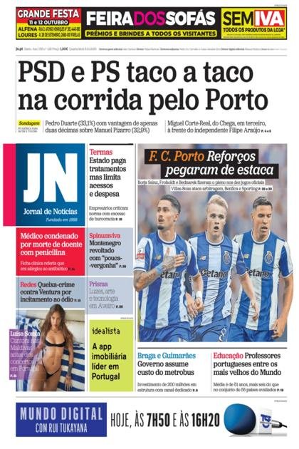 Jornal de Notícias – 8/10/2025