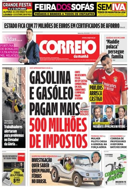 Correio da Manhã – 9/10/2025