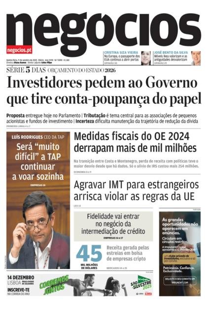 Negócios – 9/10/2025