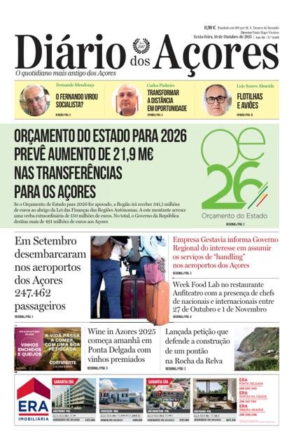 Diário dos Açores – 10/10/2025