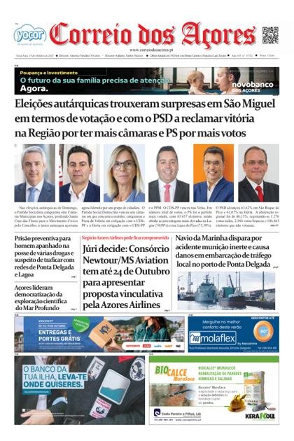 Correio dos Açores – 14/10/2025