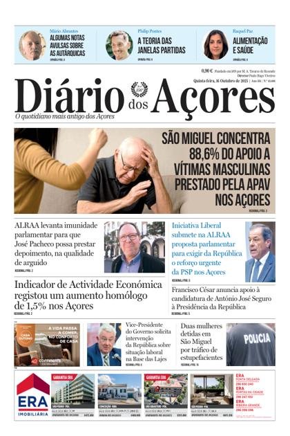 Diário dos Açores – 16/10/2025
