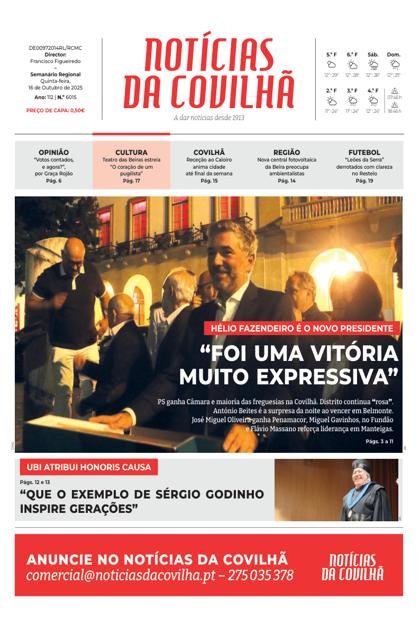 Notícias da Covilhã – 16/10/2025