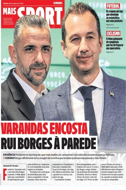 Correio da Manhã – Sport – 18/10/2025