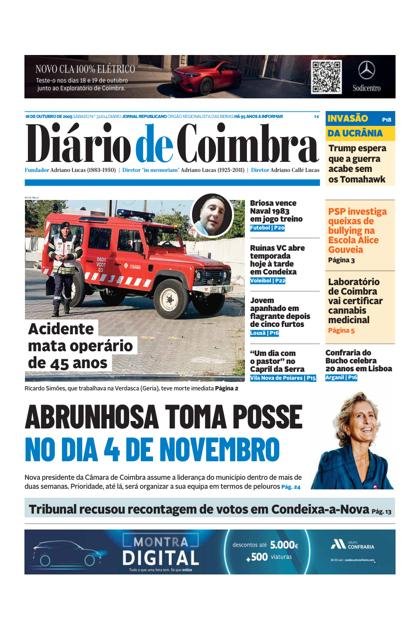 Diário de Coimbra – 18/10/2025