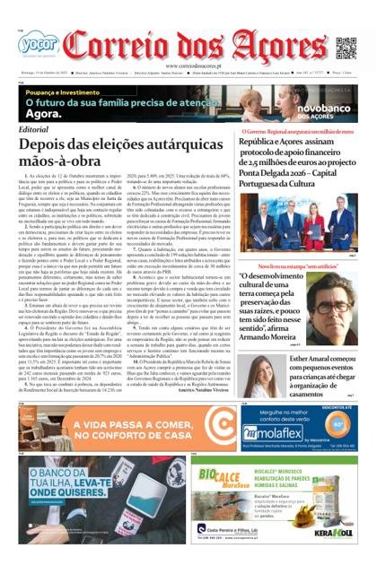 Correio dos Açoresl – 19/10/2025