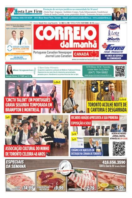 Correio da Manhã Canadá – 21/10/2025