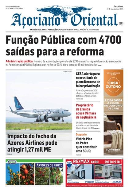 Açoriano Oriental – 21/10/2025