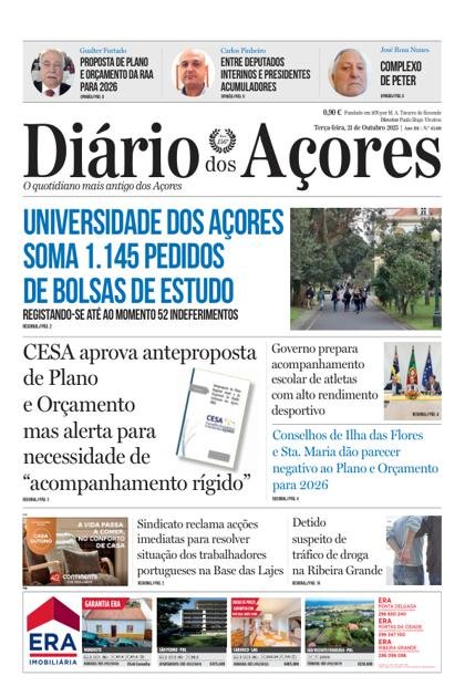 Diário dos Açores – 21/10/2025