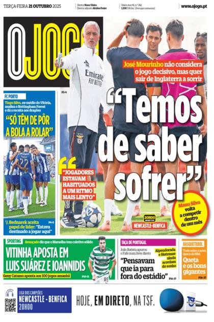 O Jogo – 21/10/2025