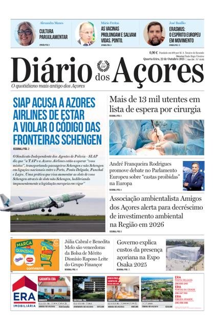 Diário dos Açores – 22/10/2025