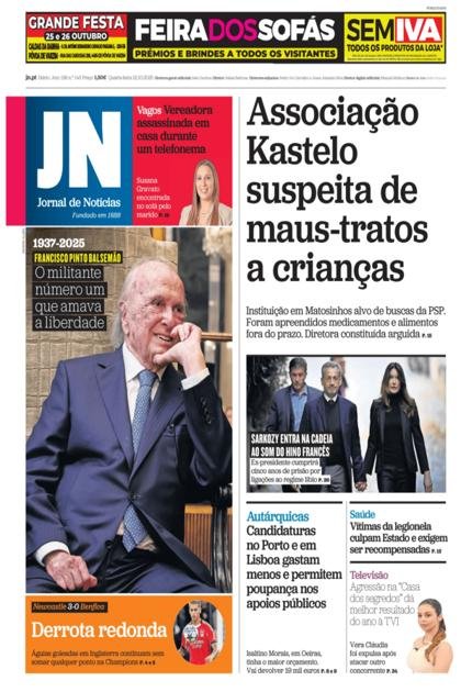 Jornal de Notícias – 22/10/2025