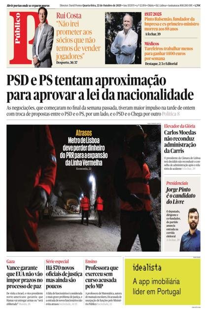 Público LX – 22/10/2025
