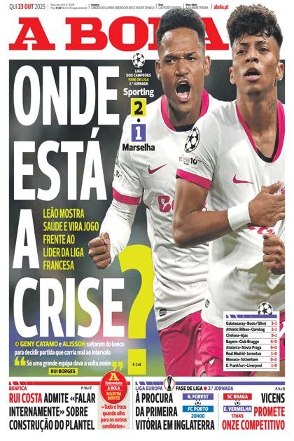 A Bola – 23/10/2025