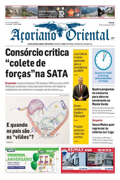 Açoriano Oriental – 25/10/2025